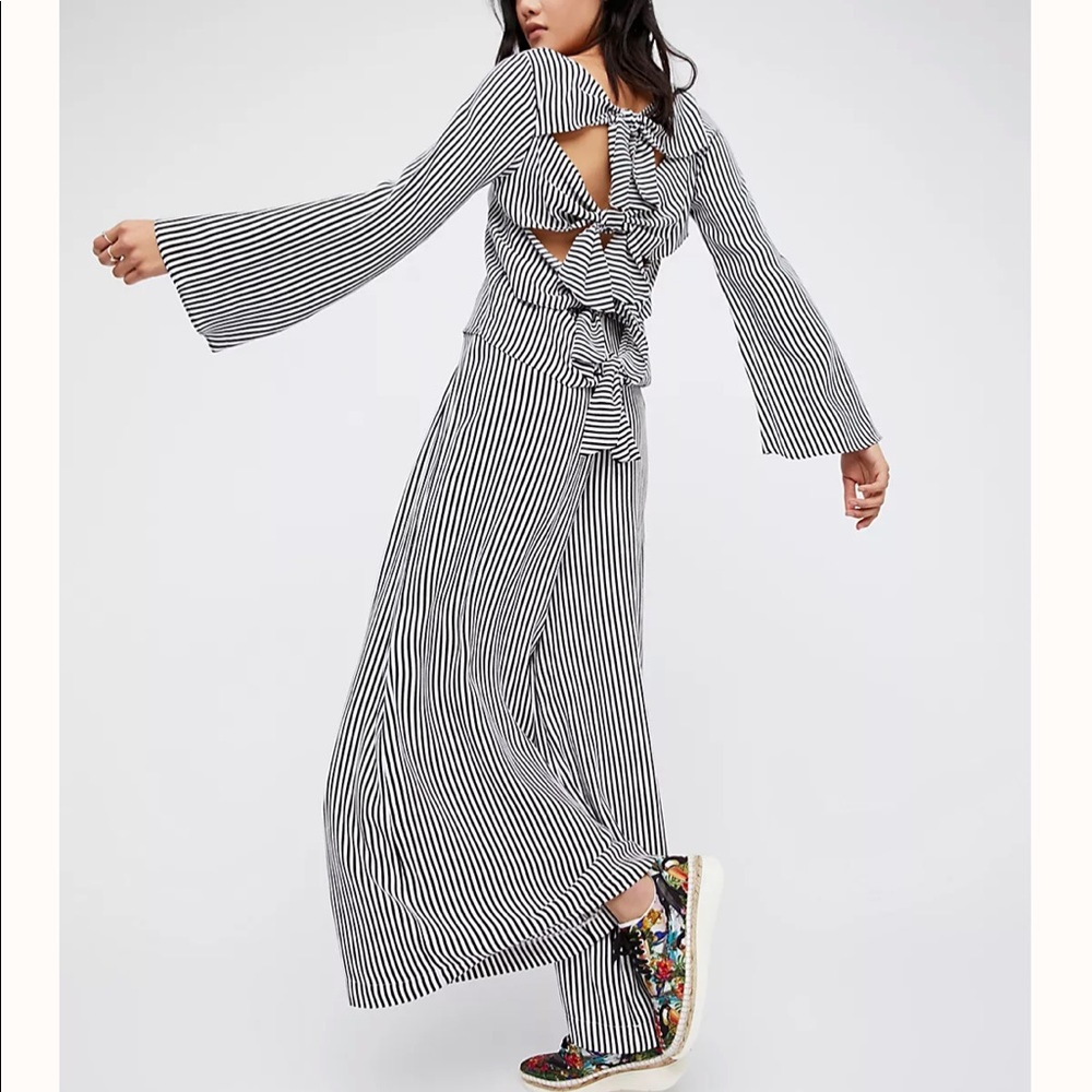 RARE Free People Backstage Riviera Stripe Set